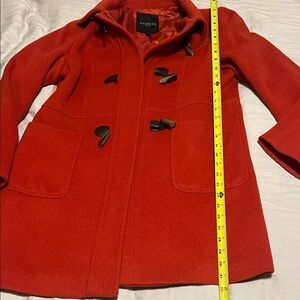 Talbots Women's Vibrant burnt orange Pea Coat